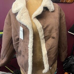 Brown Shearling Women's Jacket